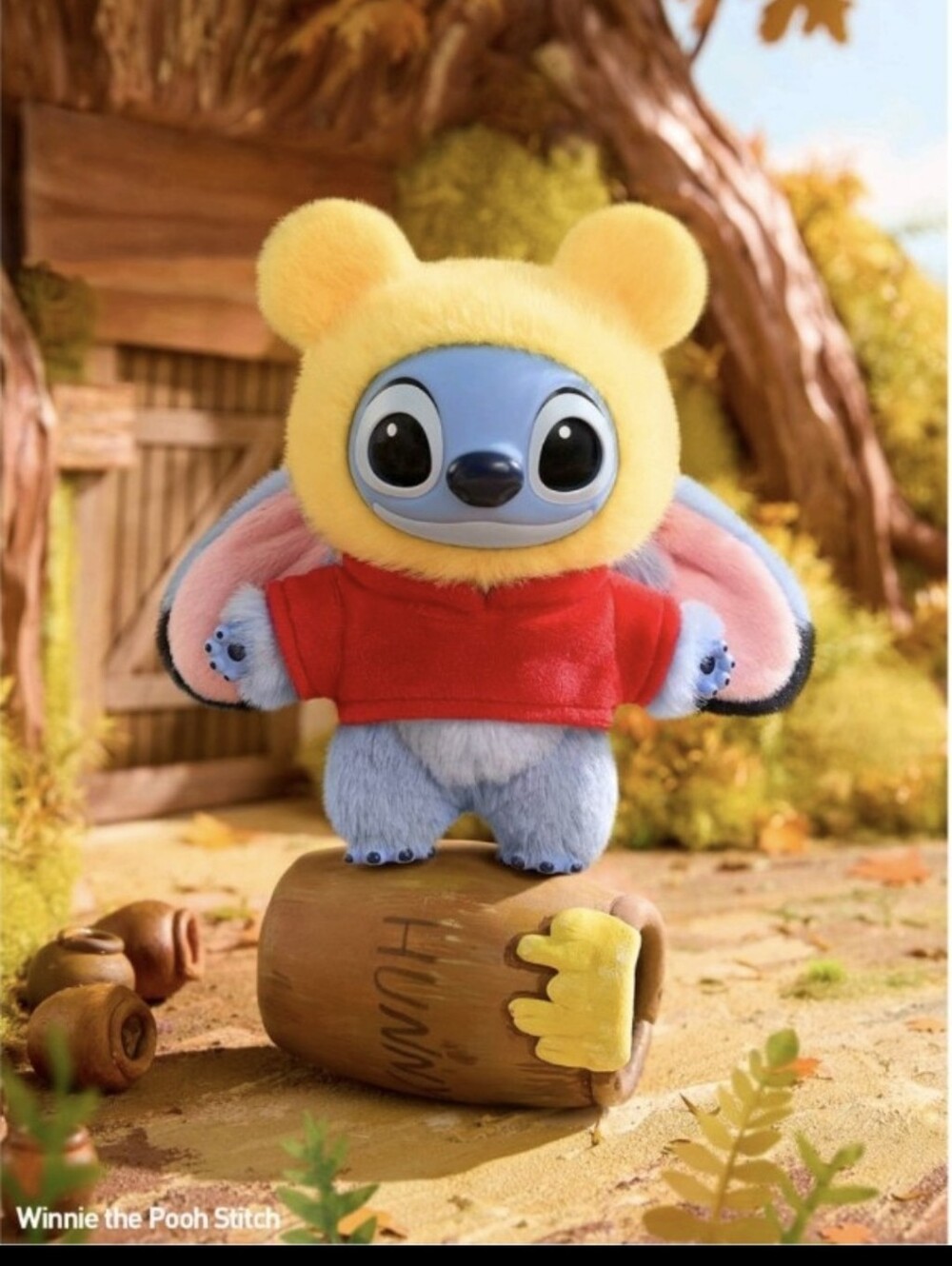 Disney Stitch Adventure Series-Vynil Plush Pendant (Winnie The Pooh)